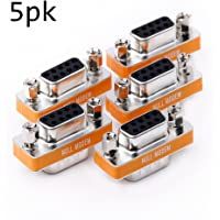 Null Modem Adaptador DB9 Macho a Hembra 5 unidades